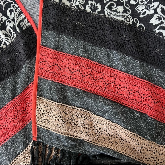 🎉 Ryu Boho Paisley Open Front Cardigan • Small - Picture 5 of 7